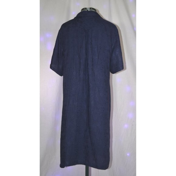 Anthro Blue Shift Dress size 24 - Picture 4 of 5